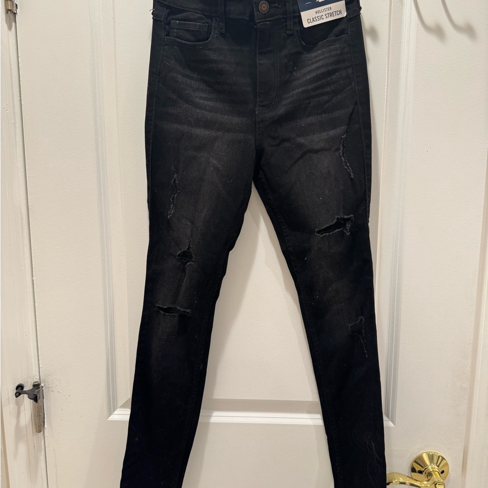 NWT HOLLISTER High-Rise Super Skinny Jeans in Black